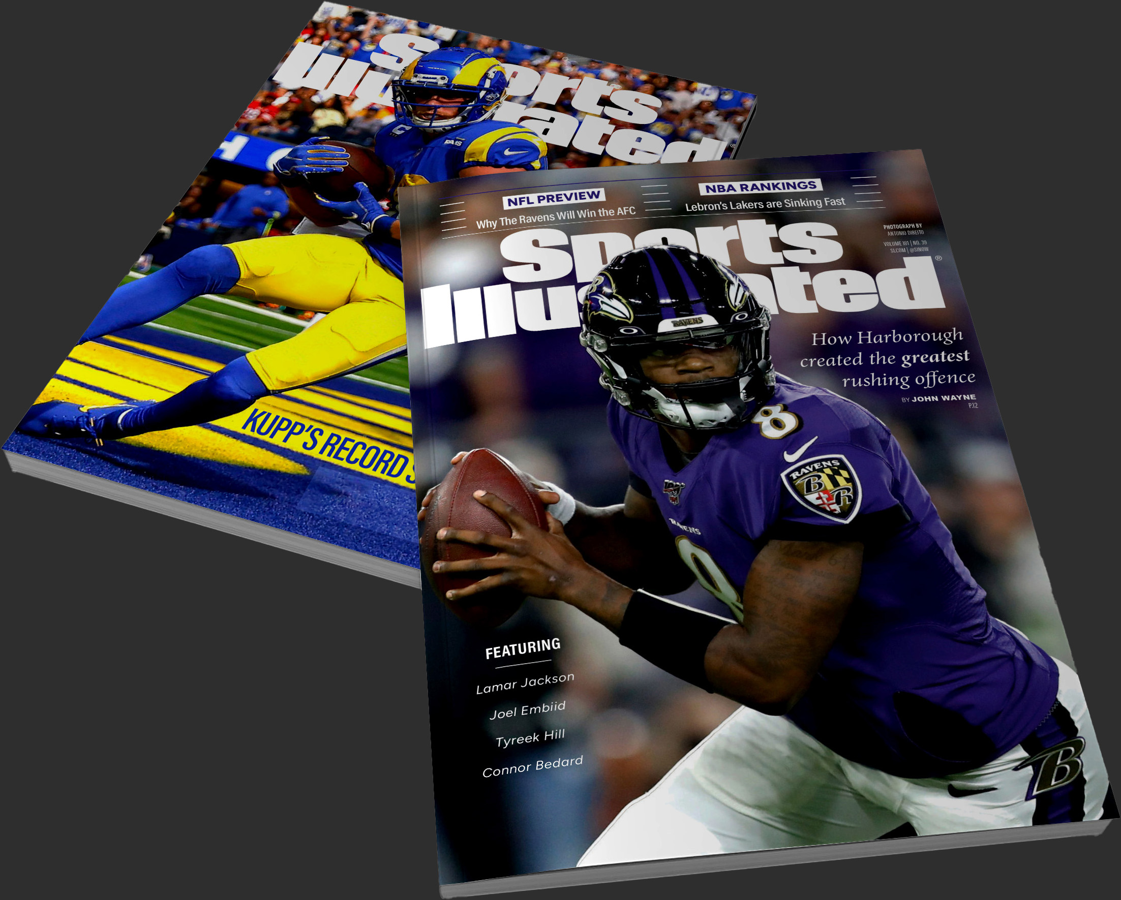 Sports Illustrated magazine cover mockup